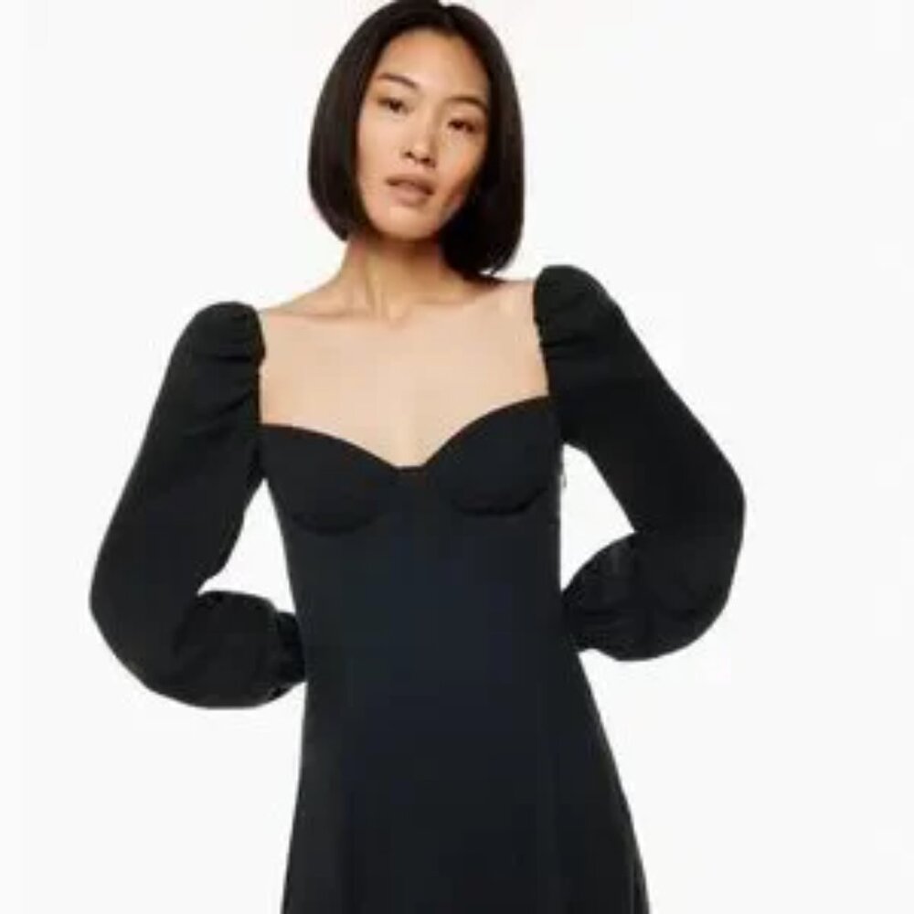 Wilfred Novella Dress in Black - Size 2